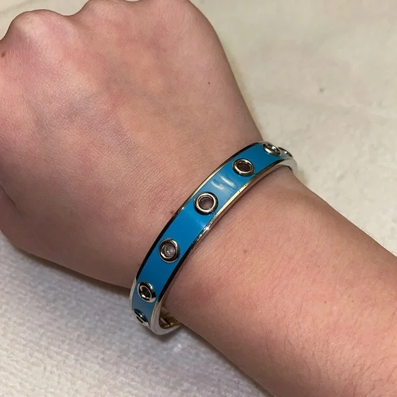 Coach | Jewelry | Coach Blue Bangle Bracelet | Poshmark display picture 3